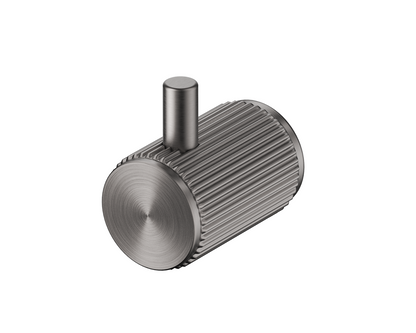 Mica Fluted Robe Hook - Gunmetal