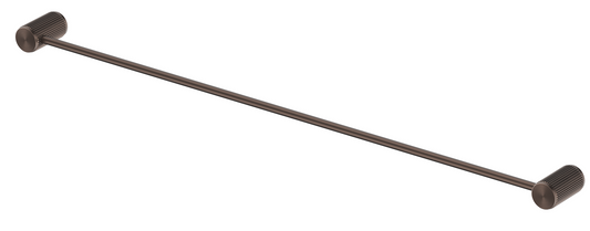 Mica Fluted Single Towel Rail - 800mm - Dusk Bronze