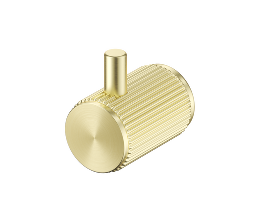 Mica Fluted Robe Hook - French Gold