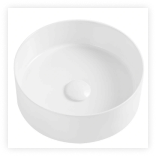 360mm Gloss White Round Above Counter Basin