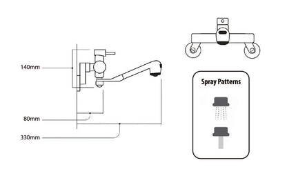 Freedom Mixer - With Shower Hand and Hose