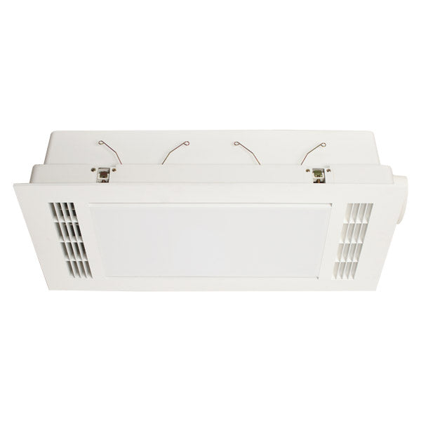 Furnace 2200w Fan Forced Heat 3 in 1 Bathroom Heater Exhaust Fan with 20w Tricolour Light - White