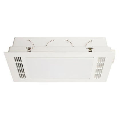 Furnace 2200w Fan Forced Heat 3 in 1 Bathroom Heater Exhaust Fan with 20w Tricolour Light - White