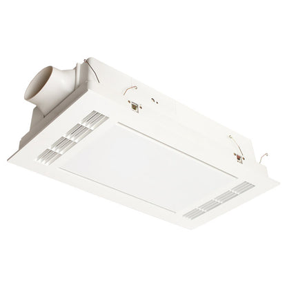 Furnace 2200w Fan Forced Heat 3 in 1 Bathroom Heater Exhaust Fan with 20w Tricolour Light - White