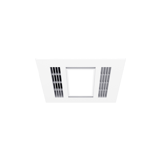 Furnace Mini 2200w PTC Fan Forced Heat 3 in 1 Bathroom Heater Exhaust Fan with 18w Tricolour Light White