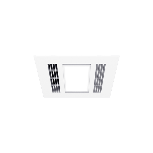 Furnace Mini 2200w PTC Fan Forced Heat 3 in 1
Bathroom Heater Exhaust Fan with 18w Tricolour Light
White