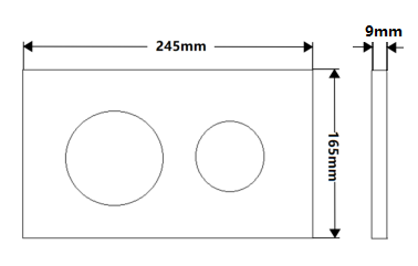 R&T Round push plate Brushed Gold For G30032 or G30031 Push Button
