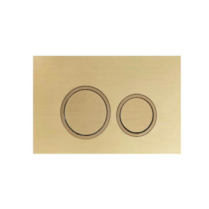 R&T Round push plate Brushed Gold For G30032 or G30031 Push Button