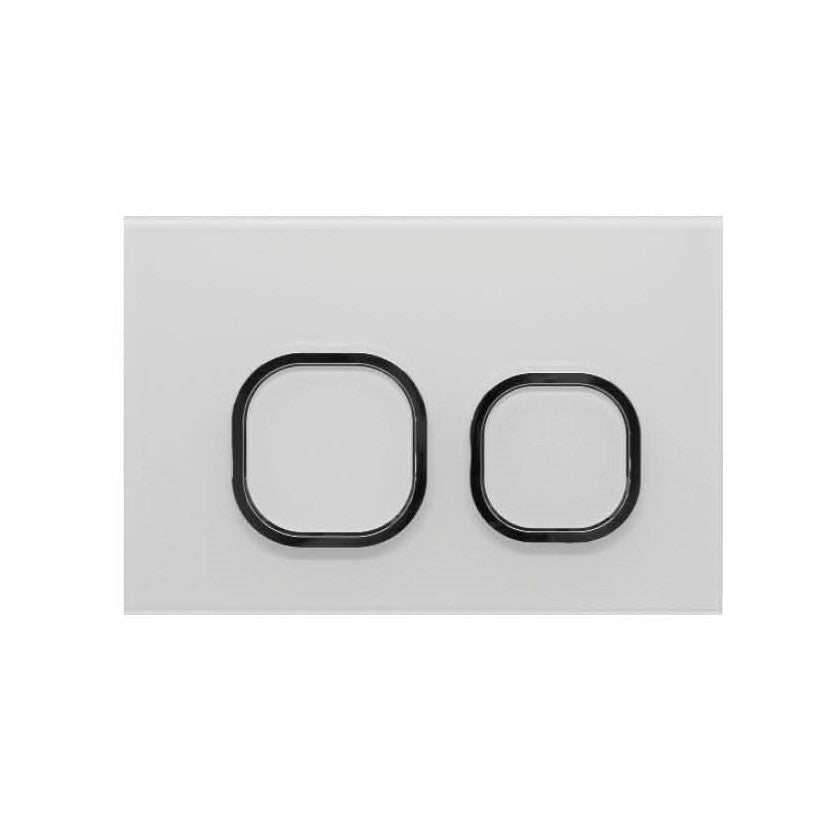 R&T Square glass push plate White For G30032 or G30031 Push Button