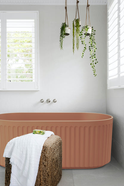 Georg 1500mm Freestanding Bath - Outback Orange