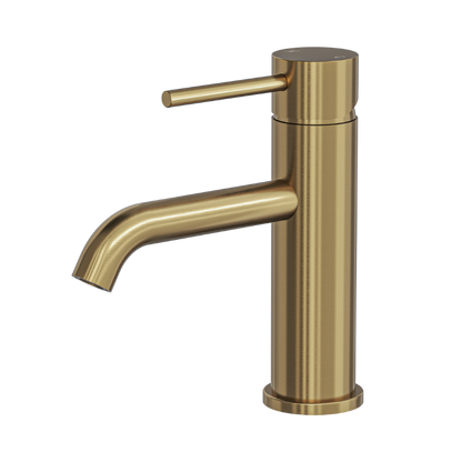 Gigi S3 Basin Mixer - Brushed Brass