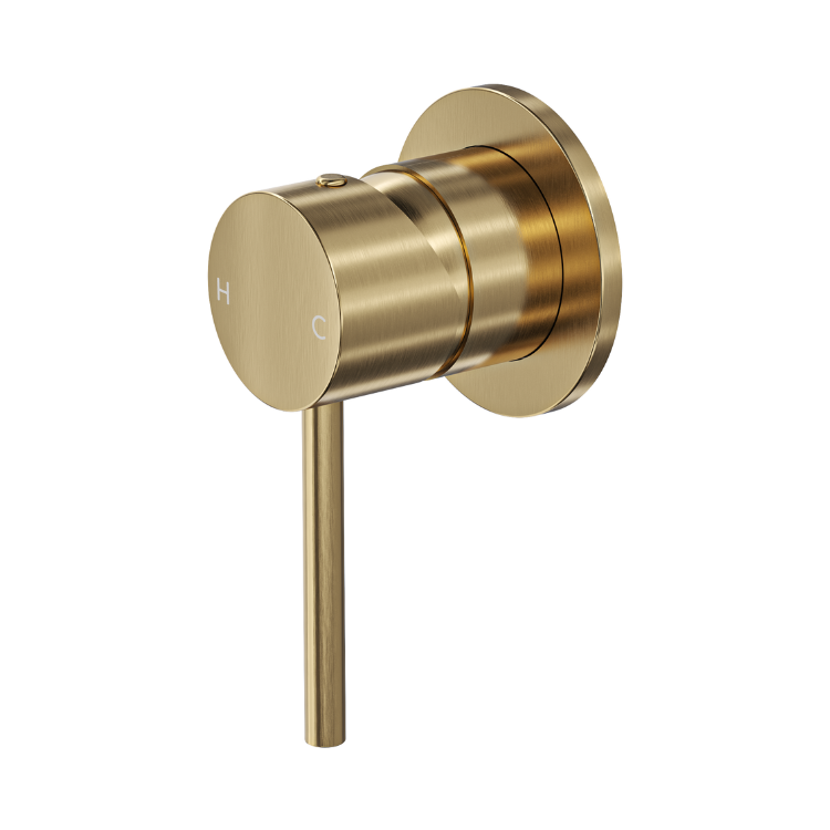 Gigi S3 Wall Mixer - Brushed Brass