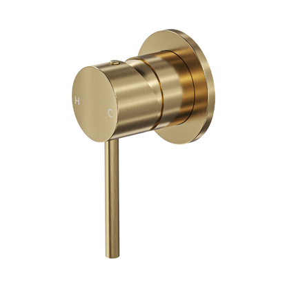 Gigi S3 Wall Mixer - Brushed Brass