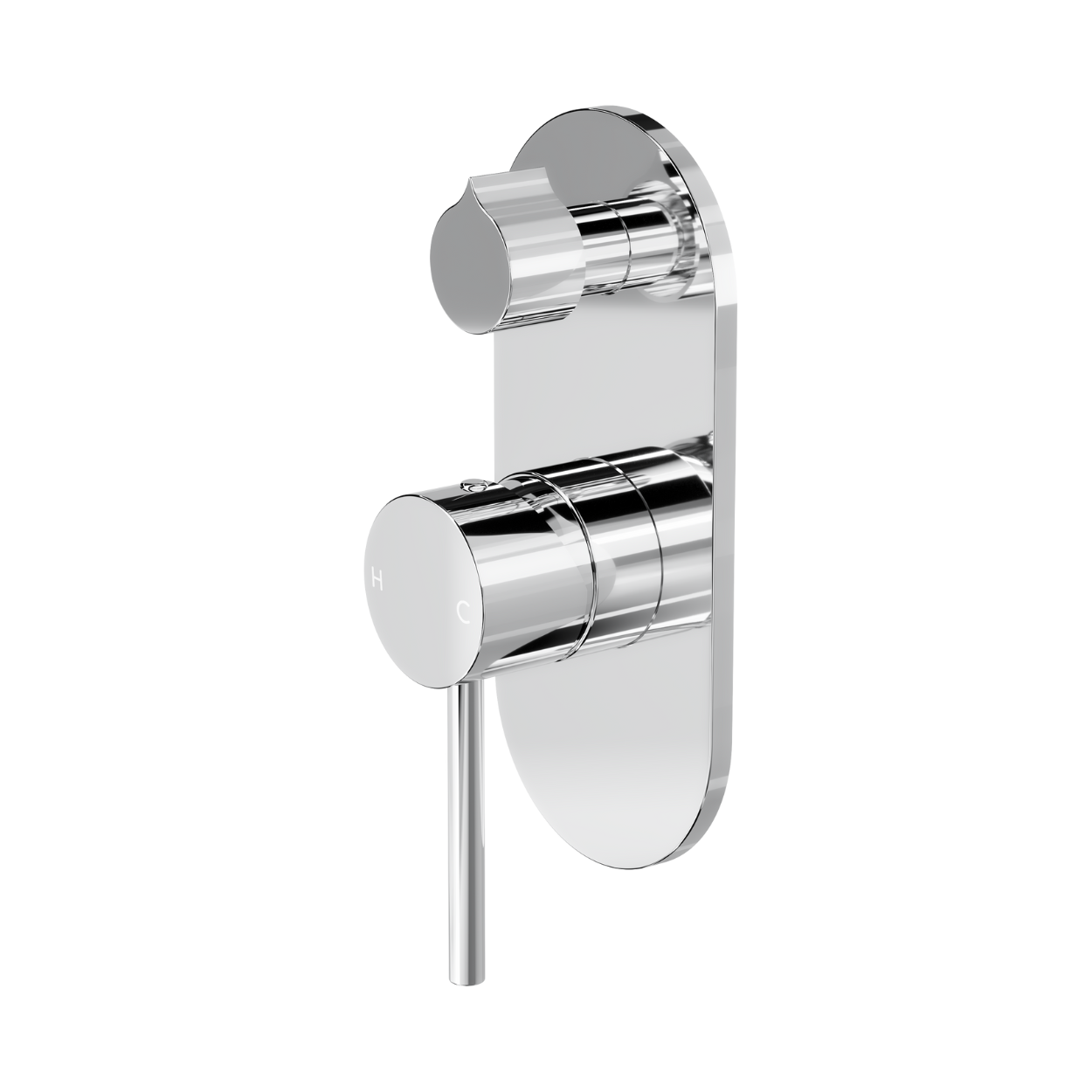 Gigi S3 1-Plate Wall Mixer with Divertor - Chrome