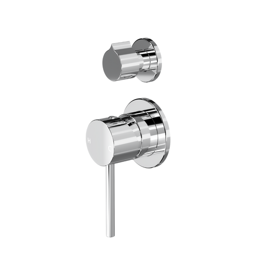 Gigi S3 2-Plate Wall Mixer with Divertor - Chrome