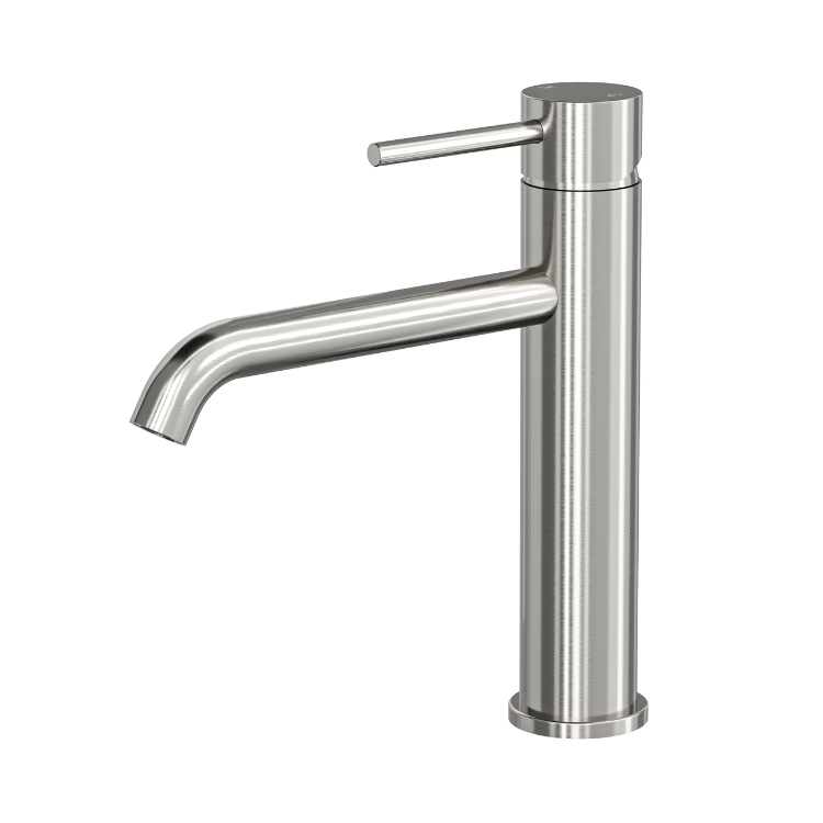 Gigi S3 Tall Basin Mixer - Brushed Nickel