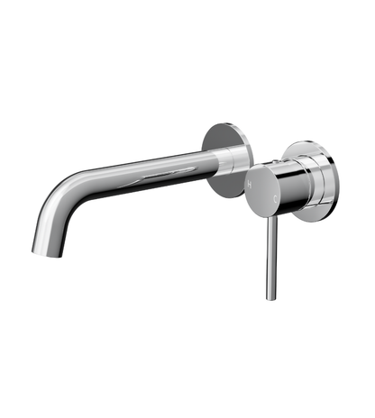 Gigi S3 2-Plate Wall Basin or Bath Mixer - Chrome