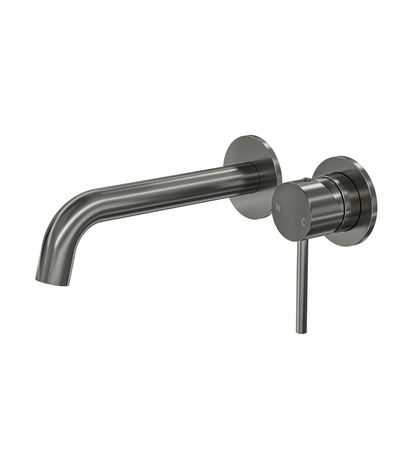 Gigi S3 2-Plate Wall Basin or Bath Mixer - Gunmetal