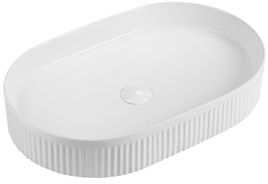 Ceramic Basin 580x360x100mm - MATTE WHITE