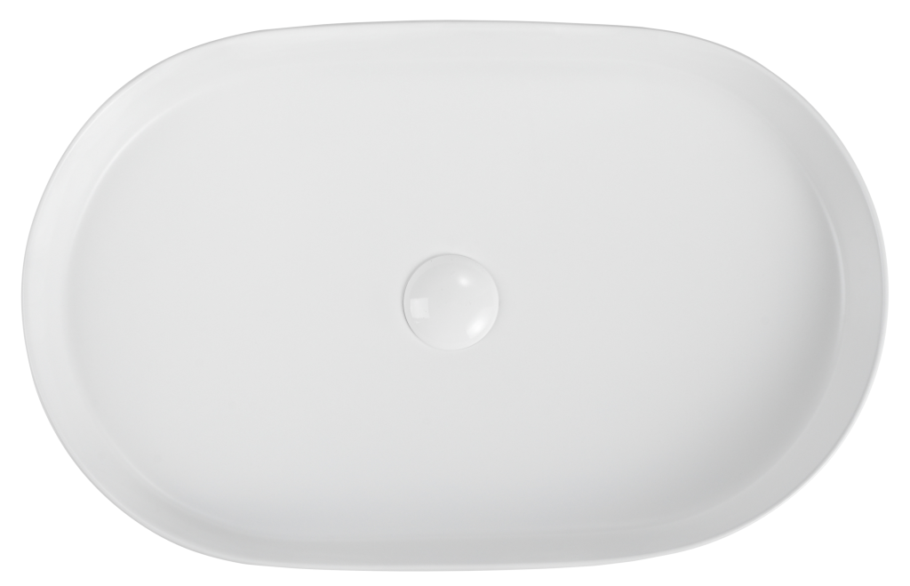 Ceramic Basin 580x360x100mm - MATTE WHITE