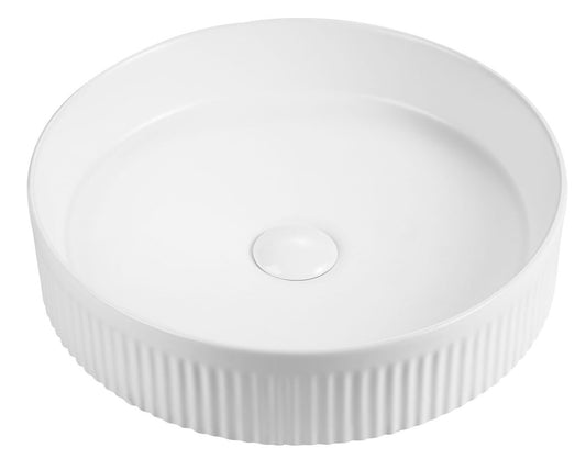 Aimee - Ceramic Basin - 410x410x100mm - Matte White
