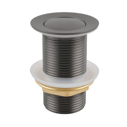 32/40mm Gun Metal Grey Brass Basin Pop Up Waste without Overflow