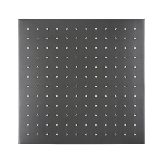 Square Gun Metal Grey Brass Shower Head 250mm