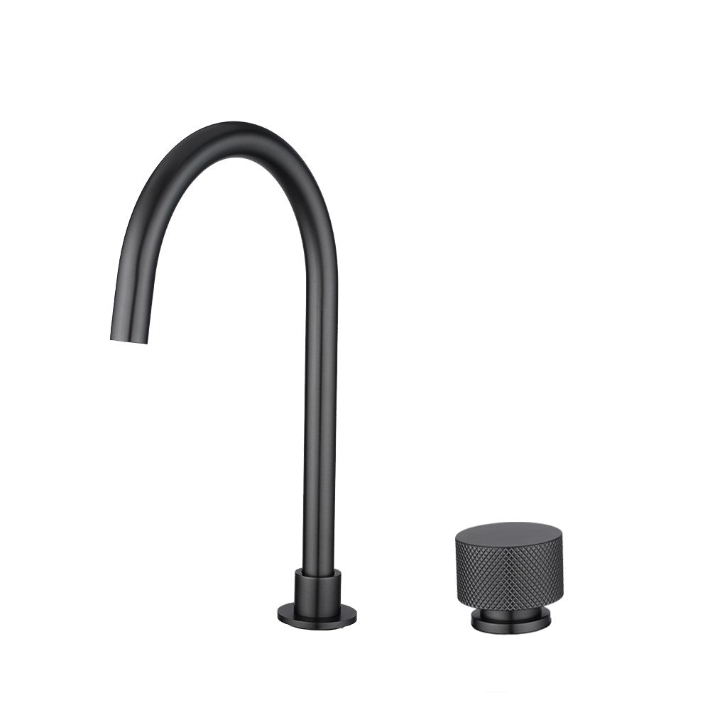 MOON Series Brushed Gun Metal Grey Split Type Basin Mixer