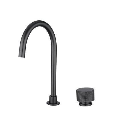 MOON Series Brushed Gun Metal Grey Split Type Basin Mixer