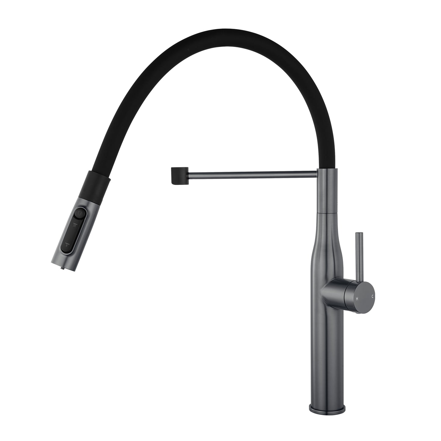 Gun Metal Grey Pull Out Kitchen Mixer