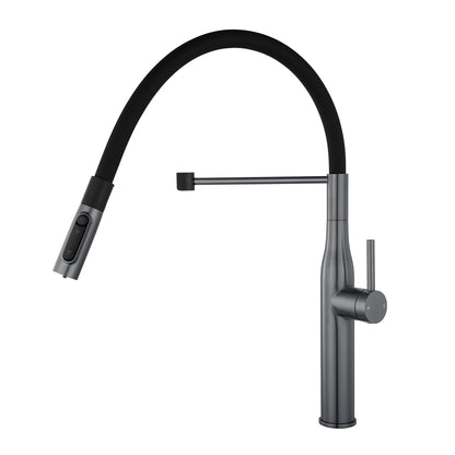 Gun Metal Grey Pull Out Kitchen Mixer