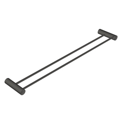 Gun Metal Grey Double Towel Rail 600mm