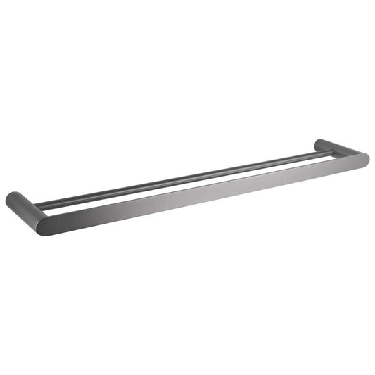 RUSHY Series Gun Metal Grey Double Towel Rail 800mm