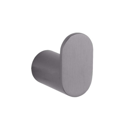 RUSHY Series Gun Metal Grey Round Robe Hook