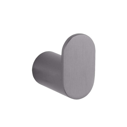 RUSHY Series Gun Metal Grey Round Robe Hook