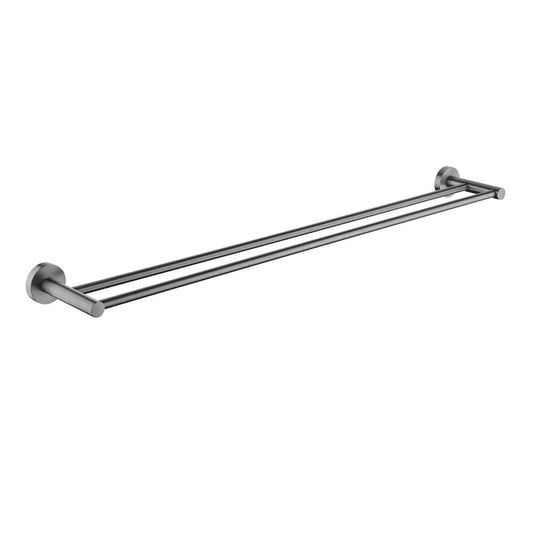 LUCID PIN Series Gun Metal Grey Double Towel Rail Rail 790mm