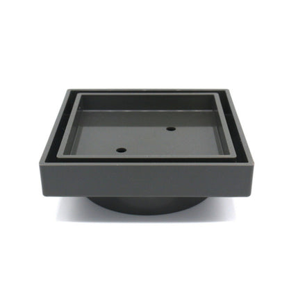 Gunmetal Grey Smart Tile Insert Floor Waste Shower Grate Drain (88mm outlet)