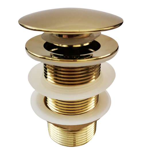 Pop Up Waste - Non Overflow - Yellow Gold