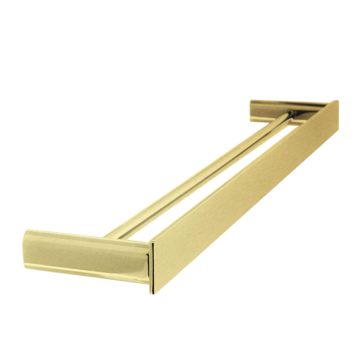 The Gabe 800mm Double Towel Rail  - Brushed Gold