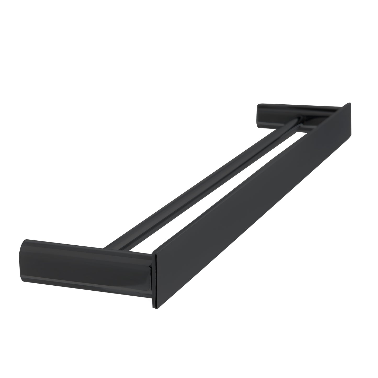 The Gabe 800mm Double Towel Rail  - Matte Black