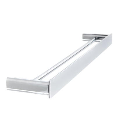 The Gabe 600mm Double Towel Rail - Chrome
