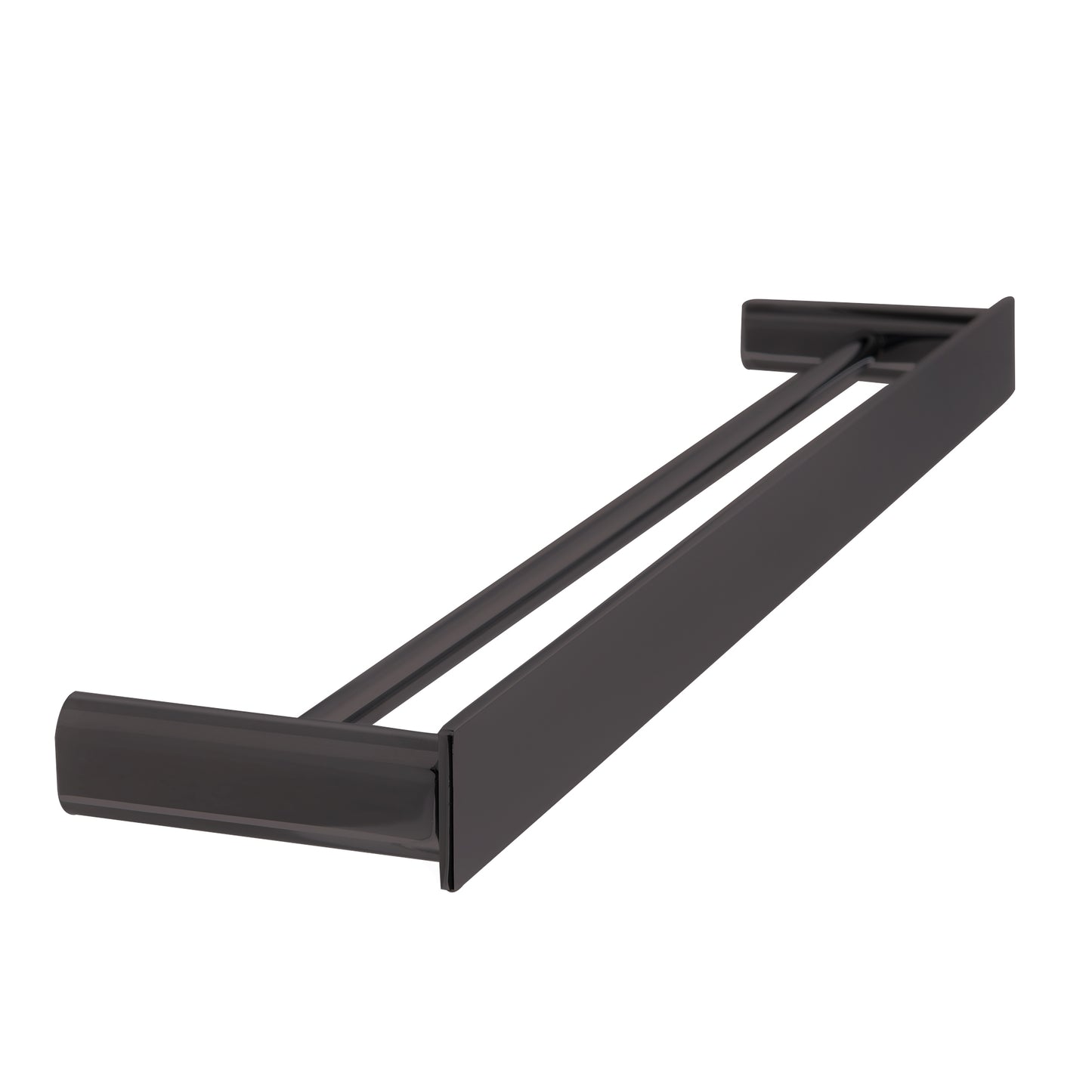 The Gabe 800mm Double Towel Rail  - Gun Metal