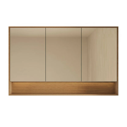 1200mmx750mm PVC Shaving Cabinet With Shelf - Prime Oak