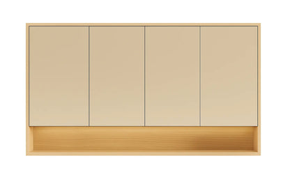 1500mmx750mm PVC Shaving Cabinet With Shelf - Classic Oak
