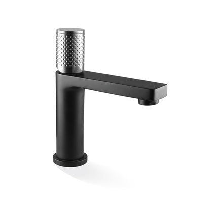 The GABE Standard Basin Mixer - Matte Black with Chrome handle