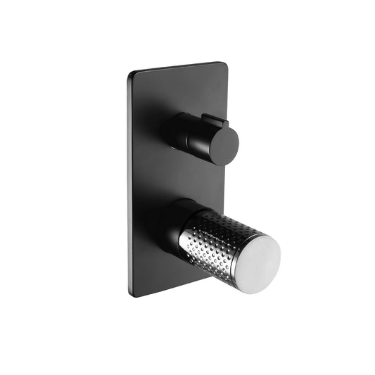 The GABE Diverter Mixer - Matte Black with Chrome handle