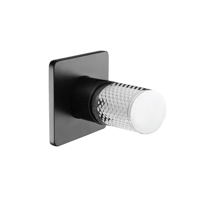 The GABE Wall Mixer - Matte Black with Chrome handle