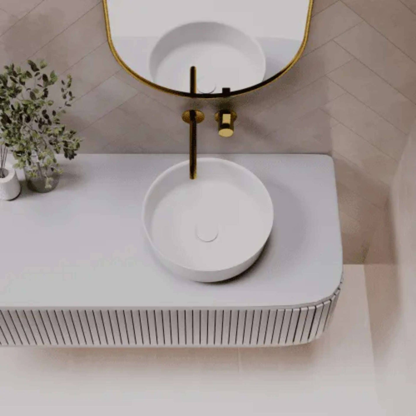 360mm Pietra Bianca - Georgia Above Counter Basins