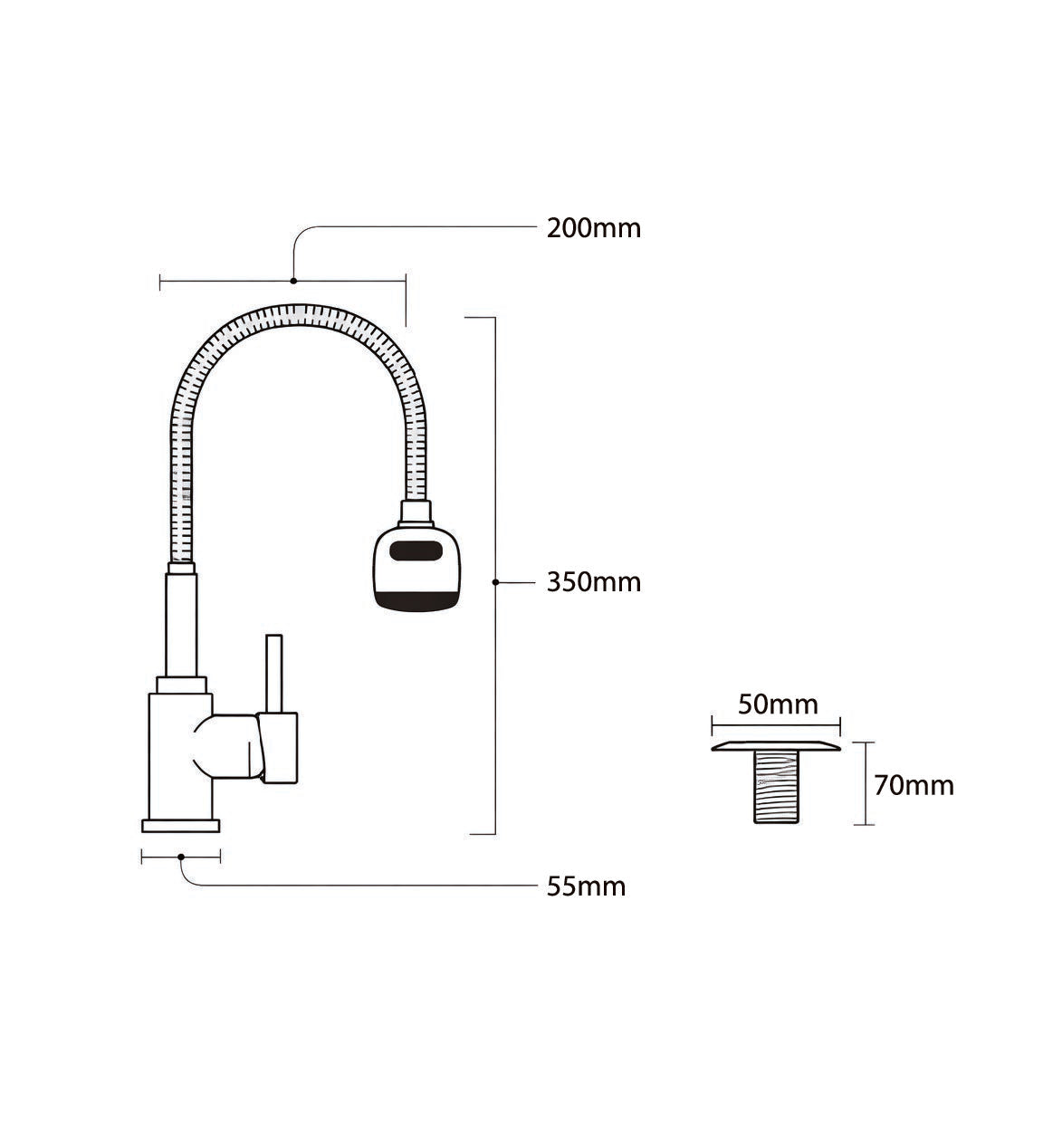 Giraffe Mixer with Hose
