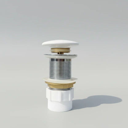 Matte White Ceramic Cap for Pop-up Waste